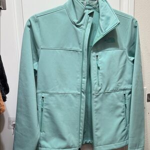 The North Face Light Teal Softshell Jacket
